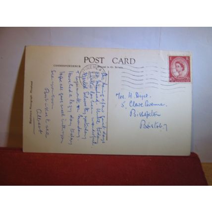 CORNA COTTAGE, SELWORTHY GREEN, SOMERSET. used vintage postcard 1961 pm #