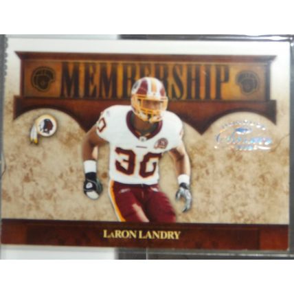 2008 Donruss LARON LANDRY (Commanders) Membership card #M-15 47/250