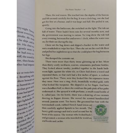 THE PIANO TEACHER ADVANCE UNCORRECTED PROOF & FINISHED NOVEL by JANICE Y.K. LEE
