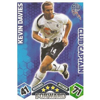 Match Attax Extra 2009/10 Collection: Club Captain, Bolton Wanderers - Davies (K