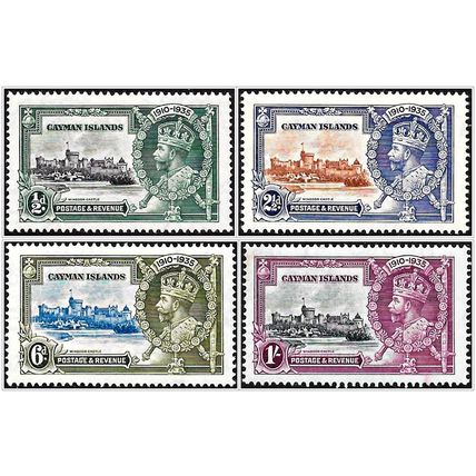 Cayman Islands 1935 SG108/111 KGV: Silver Jubilee Set Light Mounted Mint C1