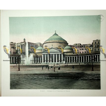 Naples, Church of St Francis of Paola, Book Illustration (Print), 1899