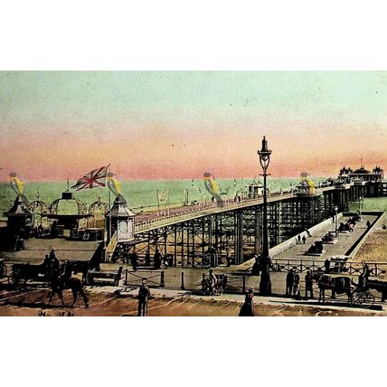 Brighton, Palace Pier, 7005 Davidson, Postcard, 1904