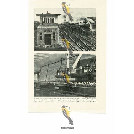 All Electric Signal Box, King's Cross, London, Book Illustration (Print), 1935