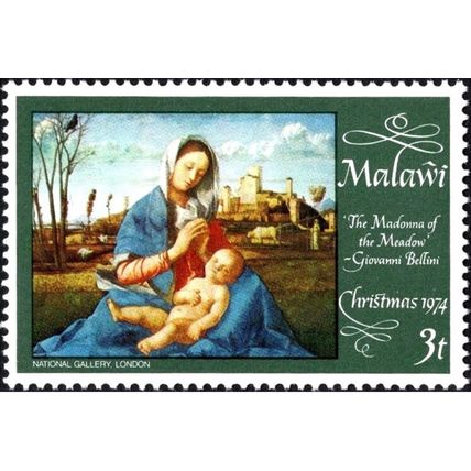 Malawi QEII 1974 Xmas Madonna of Meadow Bellini Unmounted Mint MNH SG 467 stamp