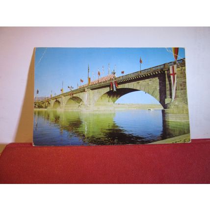 LONDON BRIDGE, LAKE HAVASU CITY, ARIZONA used postcard 1976 pm =