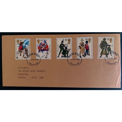 GB 1983 British Army FDC Colchester pm