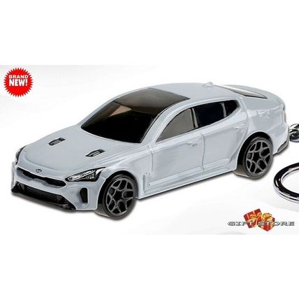 HTF KEYCHAIN CERAMIC WHITE SILVER GREY KIA STINGER CUSTOM Ltd GREAT GIFT