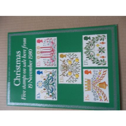 ROYAL MAIL A4 POST OFFICE POSTER 1980 CHRISTMAS CANDLES