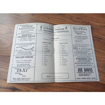 1976/77 Bedworth United vs Banbury United - Southern League * FREE P&P *