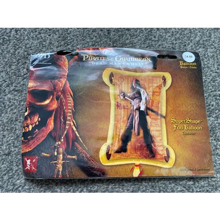 Pirates of the Caribbean Jack Sparrow figure foil helium balloon birthday party
