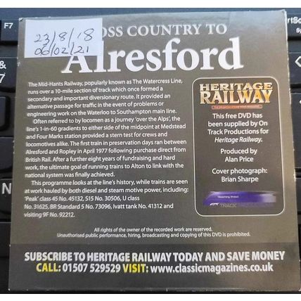 Cross Country To Alresford DVD Promo Heritage Railway Magazine Classic The Water