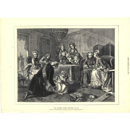 QUEEN’S LODGE, WINDSOR, IN 1786 1872 Henrietta Mary Ada Ward VICTORIAN ENGRAVING