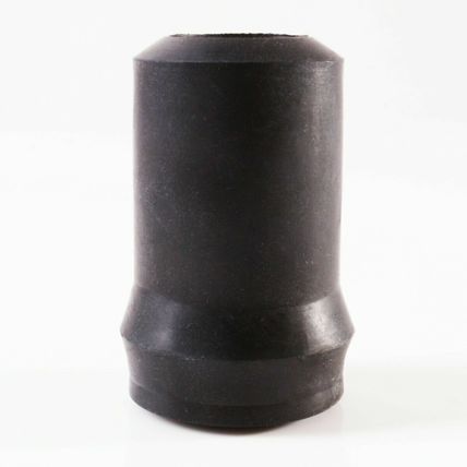 SPARE BLACK RUBBER WALKING STICK FERRULE 19mm Steel Insert Crutch Bottom Tip UK