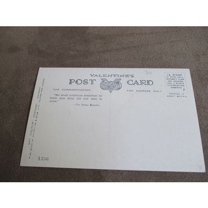 1940s Valentines Postcard - Ben & Loch Lomond - Artist A356