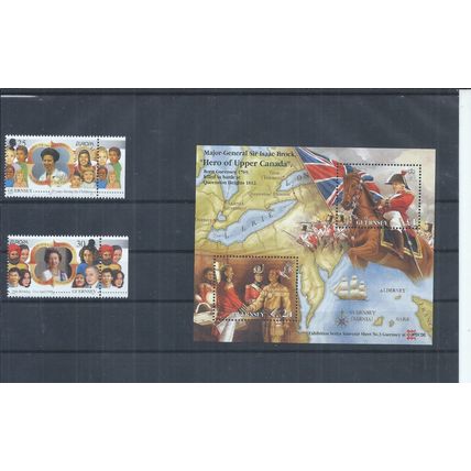 Guernsey stamps. 1996 Capex Sheet & Europa - Famous Women MNH (AH084