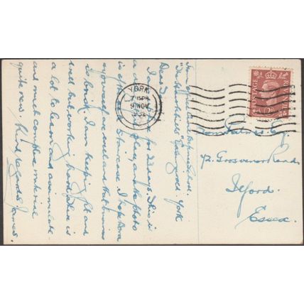 Staircase, Civil Defence School, Easingwold, Yorkshire, 1952 - RP Postcard