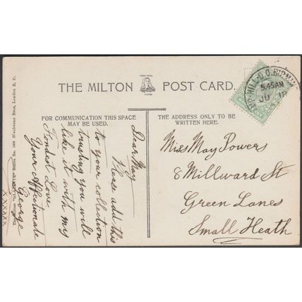 Fir Tree Island, Bettws-y-Coed, Caernarvonshire, 1904 - Milton Postcard