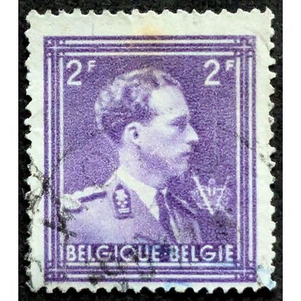 STAMP Belgium SG1085 1945 2Fr King Leopold III Victory Used