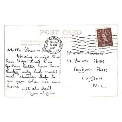 Angel Hill, Bury St Edmunds, Suffolk, RP Postcard.