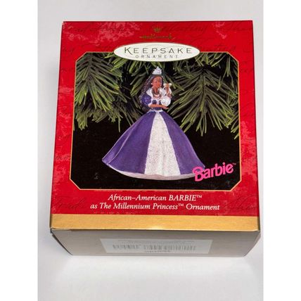 Hallmark Keepsake 1999 African-American Barbie Millennium Princess Ornament
