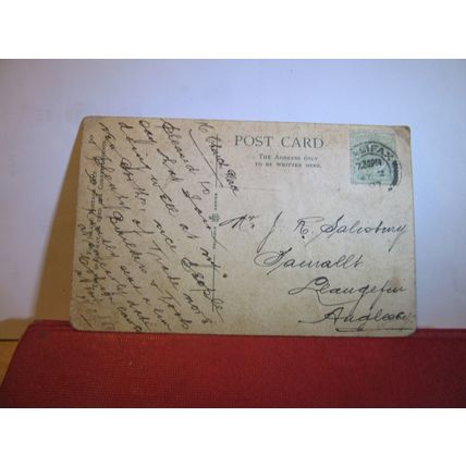 SOUTHGATE, HALIFAX, YORKSHIRE used antique postcard 1907 pm =