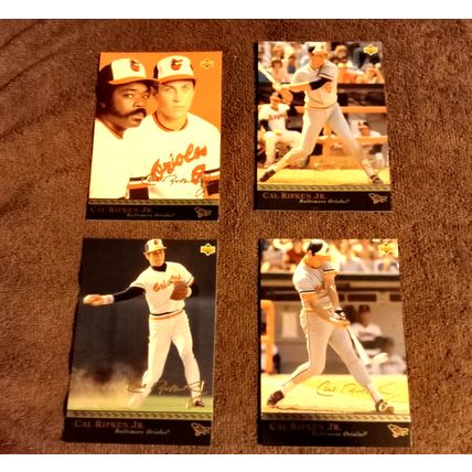 1996 Upper Deck Box Set 22 Cards Cal Ripken Jr Gold Foil Stamping Each Card