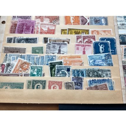 ICOLLECTZONE Columbia Dealer Stock pages Excellent lot unpicked (COL570)