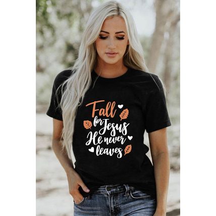 Khaki Happy Fall Leopard Truck Cute Pumpkin Graphic Tee