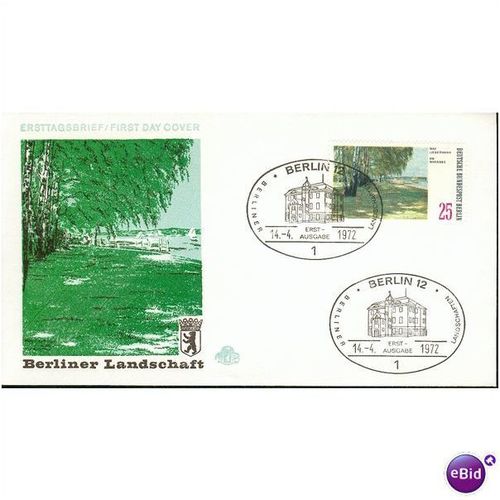 Germany FDC 1972 - SG B418-B420 - Berliner Landschaft - set 2