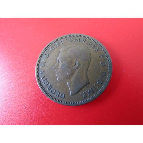 1940 GEORGE VI HALFPENNY FREE POST. AH