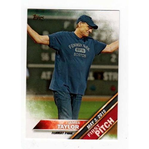 2016 Topps First Pitch James Taylor insert card #FP-11 Red Sox