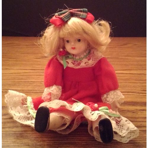 Vintage Ceramic or Porcelain Head Doll