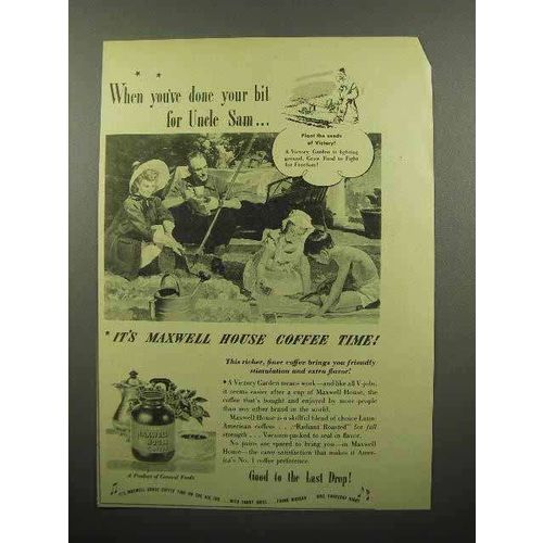 1944 Maxwell House Coffee Ad