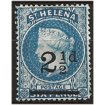 St Helena 1893 SG40 2 1/2d Ultramarine Mounted Mint . ..
