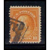 Used 416 10c Benjamin Franklin Barely Clears RA1896