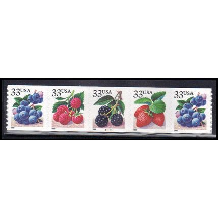 3302-3305 33c Fruit Berries Very Fine MNH PNC B1111/5 KA8104