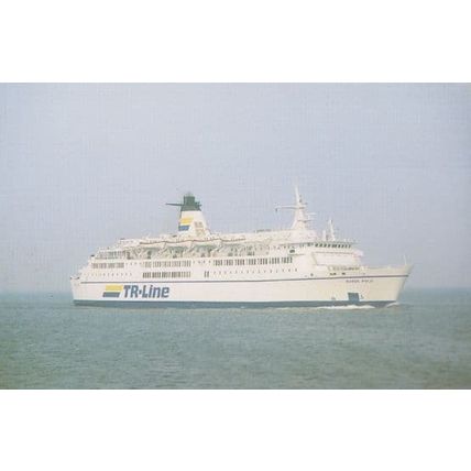 Marco Polo TR Line Ferry Ship Postcard