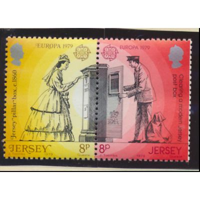 Jersey Stamps Scott #202 To 205, Mint Never Hinged, Pairs