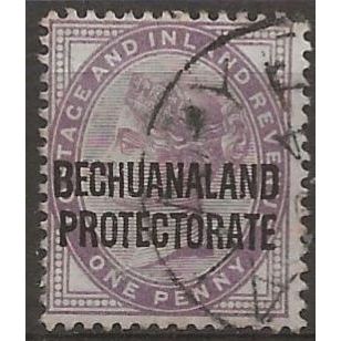 Bechuanaland 1897 SG61 1d Lilac Fine Used .