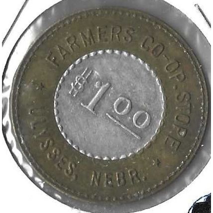1899 Food Co op Bimedal $1.00 Trenton Illinois VF