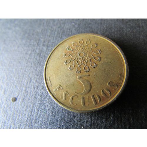 1990 PORTUGAL FIVE ESCUDOS FREE POST. AAP