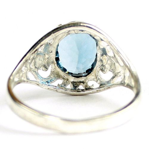 London Blue Topaz, 925 Sterling Silver Ladies Ring, SR004