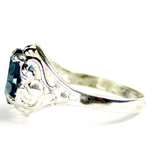 London Blue Topaz, 925 Sterling Silver Ladies Ring, SR004