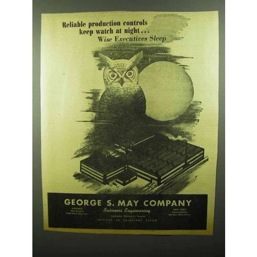 1942 George S. May Company Ad - Keep Watch at Night