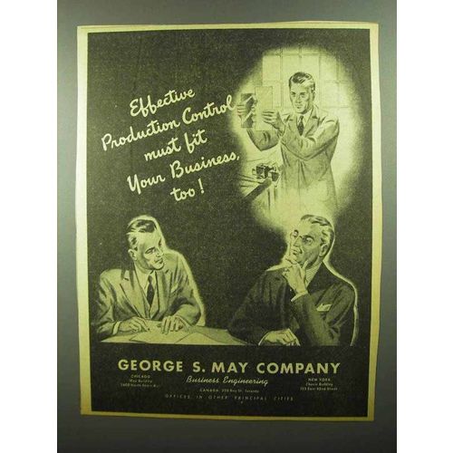 1942 George S. May Company Ad - Production Control