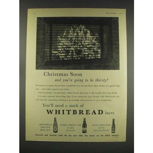 1958 Whitbread Pale Ale Ad - Christmas Soon