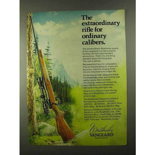 1974 Weatherby Vanguard Rifle Ad