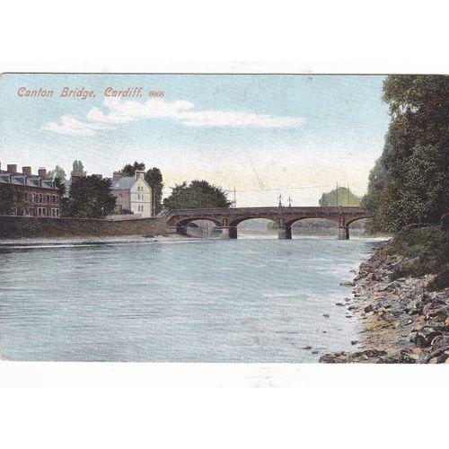 Canton Bridge Cardiff Glamorgan Postcard (GLA76107)