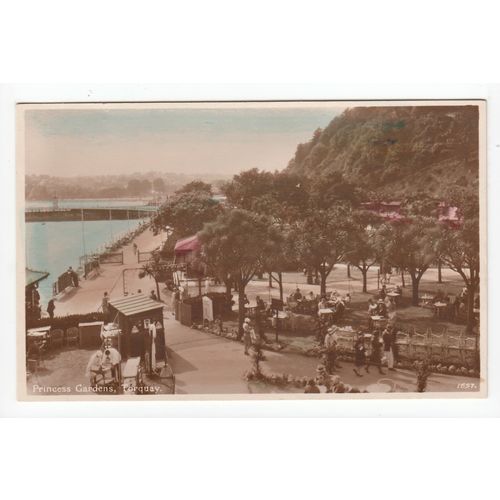 Princess Gardens Torquay Devon Postcard J Welch & Sons 1657